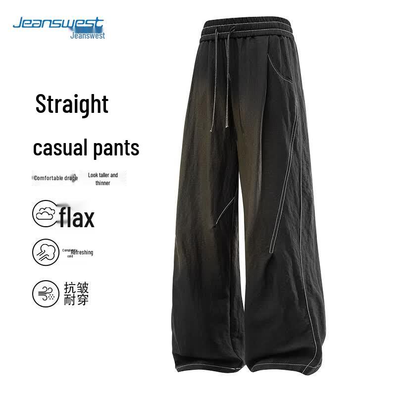 Jeanswest Men s Ice Feel Casual Straight-Leg Pants M