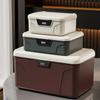 Password Lock Safe Box Large Capacity Multilayer Document Storage Box Valuables Passport Jewelry Privacy Security Storage Box