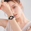 Seamless Metal Strap Heart Clover Bracelet for Samsung Watch 6 Classic/7