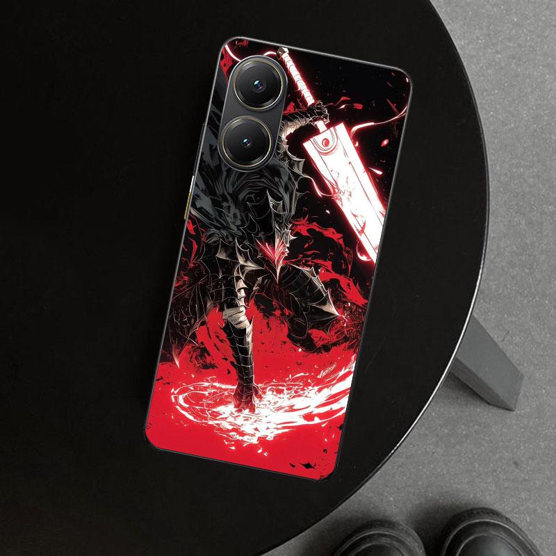 Guts B-Berserks Anime Phone Case Cover for Xiaomi Poco X6 X5 X7 Pro F7 Ultra Redmi 15C 15 13C 13 12C 12 10C 10 10A 9C 9A 9T 9 Co