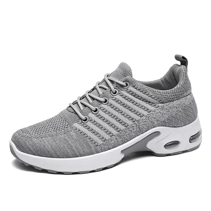 Sneakers Men's Spring New Fly-woven Mesh Running Shoes Breathable Casual Shoes Non-slip Soft-soled Men's Shoes
