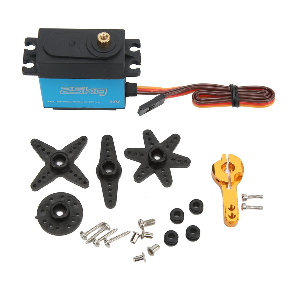 Servo Digital Torsiune Mare Motor Coreless Angrenaj Metalic Servo Mașină RC pentru Robotică DIY Mașină RC 25KG55.1lb