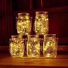 3-Pack Solar Mason Jar Warm LED Outdoor Hanging Lights