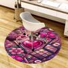 1PC Makeup Beauty Non-Slip Floor Round Carpet, Office, Family, Bedroom, Large Area Rug Indoor Rugs,  Durable Polyester-L0409