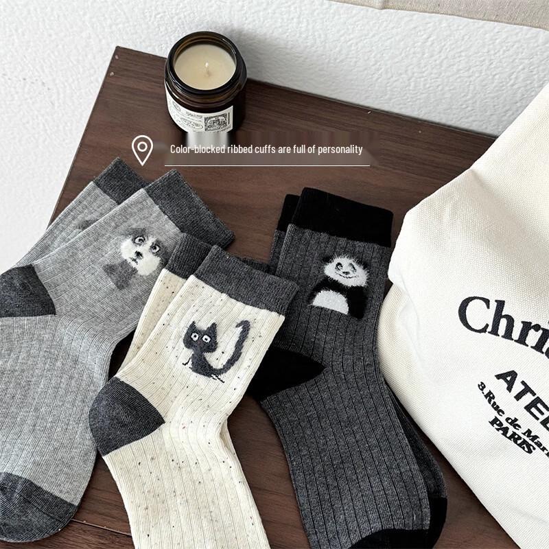 

Cute Japanese Cartoon Flocked Winter Socks (2-Pack)
