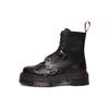 Dr. Martens Warner Bros. X  Jadon Series Leather Round Toe Lace-Up Comfortable Versatile Short Martin Boots Unisex Boots Black Red 31749001