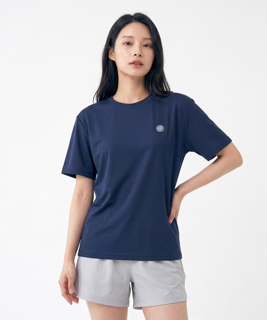 2ELA Women'S Petit Shine Aerocool Pk Round Short Sleeve T-Shirt 4 Colors