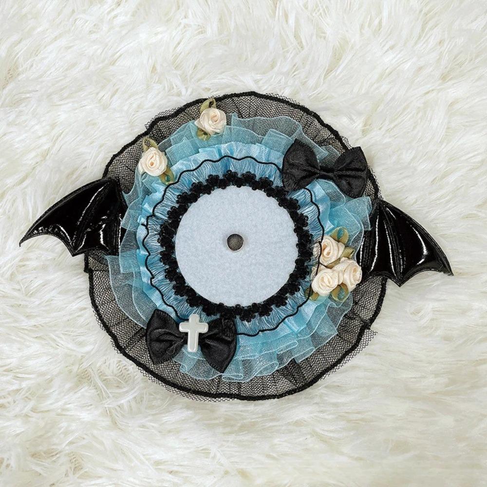 Bow Magnetic Anime Badge Holder Rose Ornate Ribbon Badge Flower 55-75mm Badge Display Style 17
