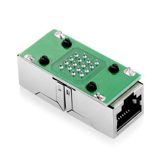 2Pcs RJ45 Female LAN Ethernet Cable Coupler Cat5/Cat6 Extender Adapter Connector