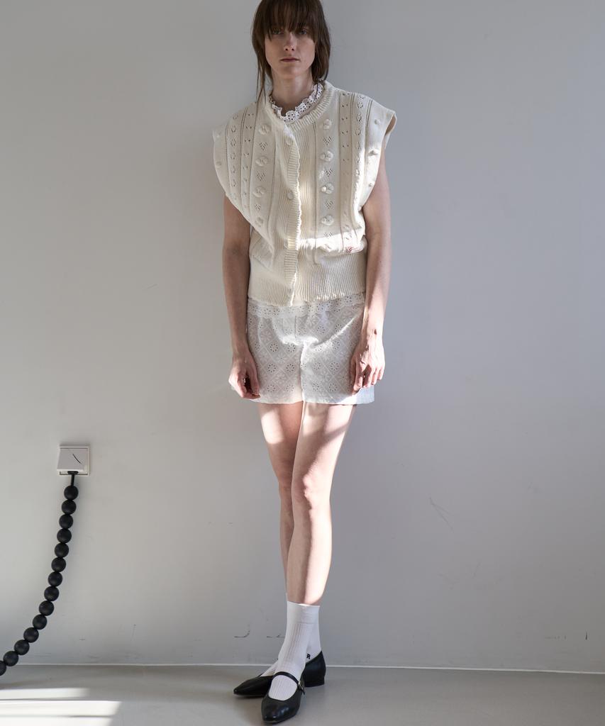 GRIDAJ Grida.J Jqd Knit Vest _ Ivory