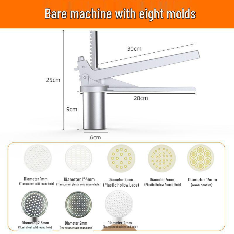 Compact Multi-Purpose Stainless Steel Noodle & Gnocchi Press Machine
