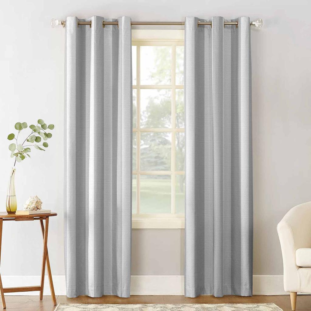 Striped Gray Blackout Curtains For Living Room Bedroom Printed Window Treatment Drapes Home Decor