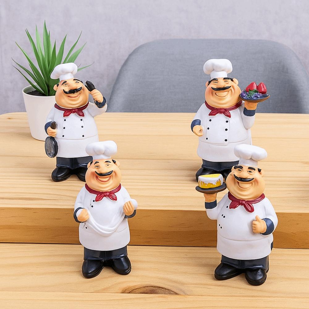 Model Farmhouse Cake Shop Decor Handicraft Chef Resin Figurines  Festival Decor