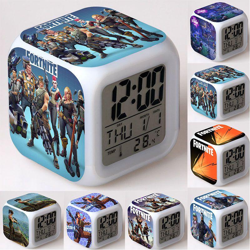 Colorful Multi-function Digital Alarm Clock With Led Display And Thermometer