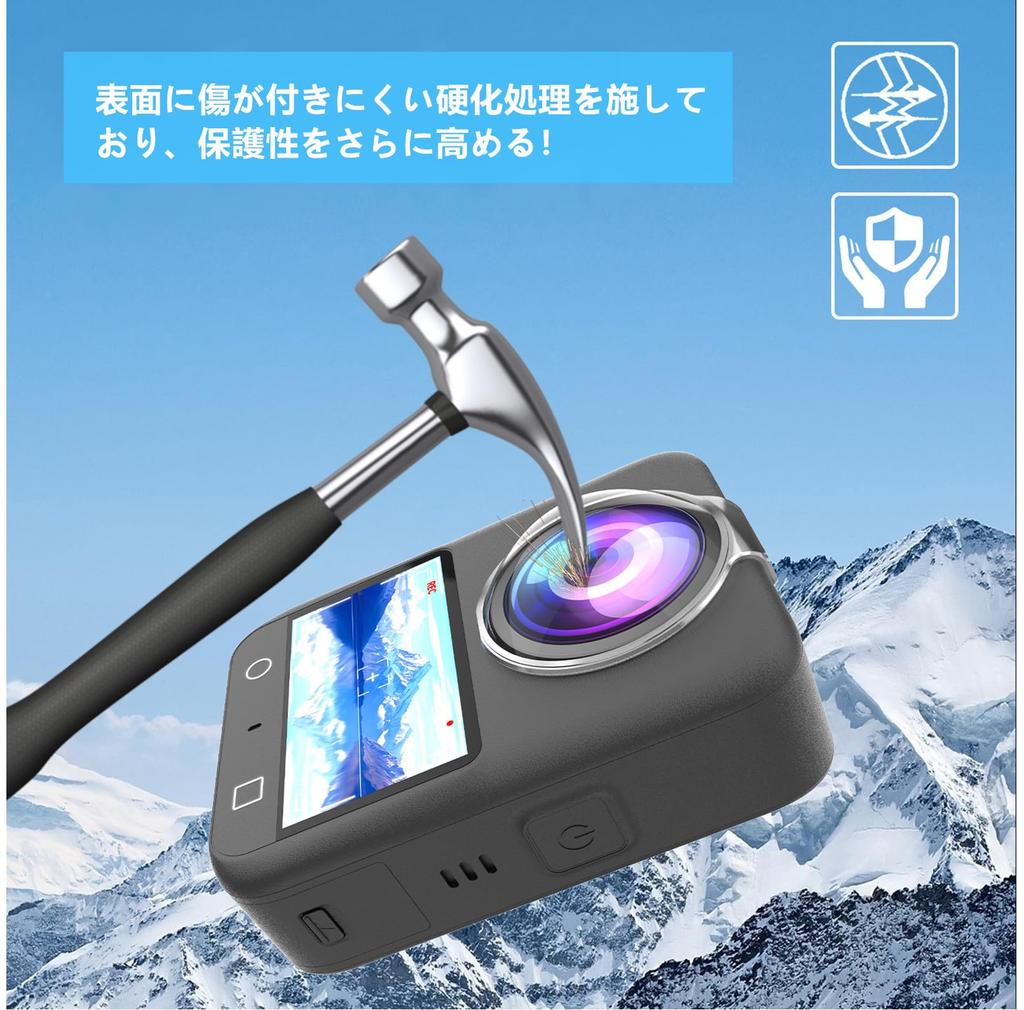 SHEAWA Lens Cover/Guard for DJI OSMO 360, High-Transmittance Transparent PC Protector, Shockproof and Scratch-Resistant, Accessories