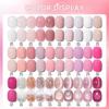 Peach Blossom Nail Gel Set: Solid, Glitter & Cat Eye UV Gel