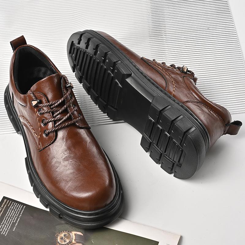 Genuine Leather Male Sneakers Classic Business Mens Casual Shoes Handmade Work Office Lace-up New Arrival Formal Dress Footwear