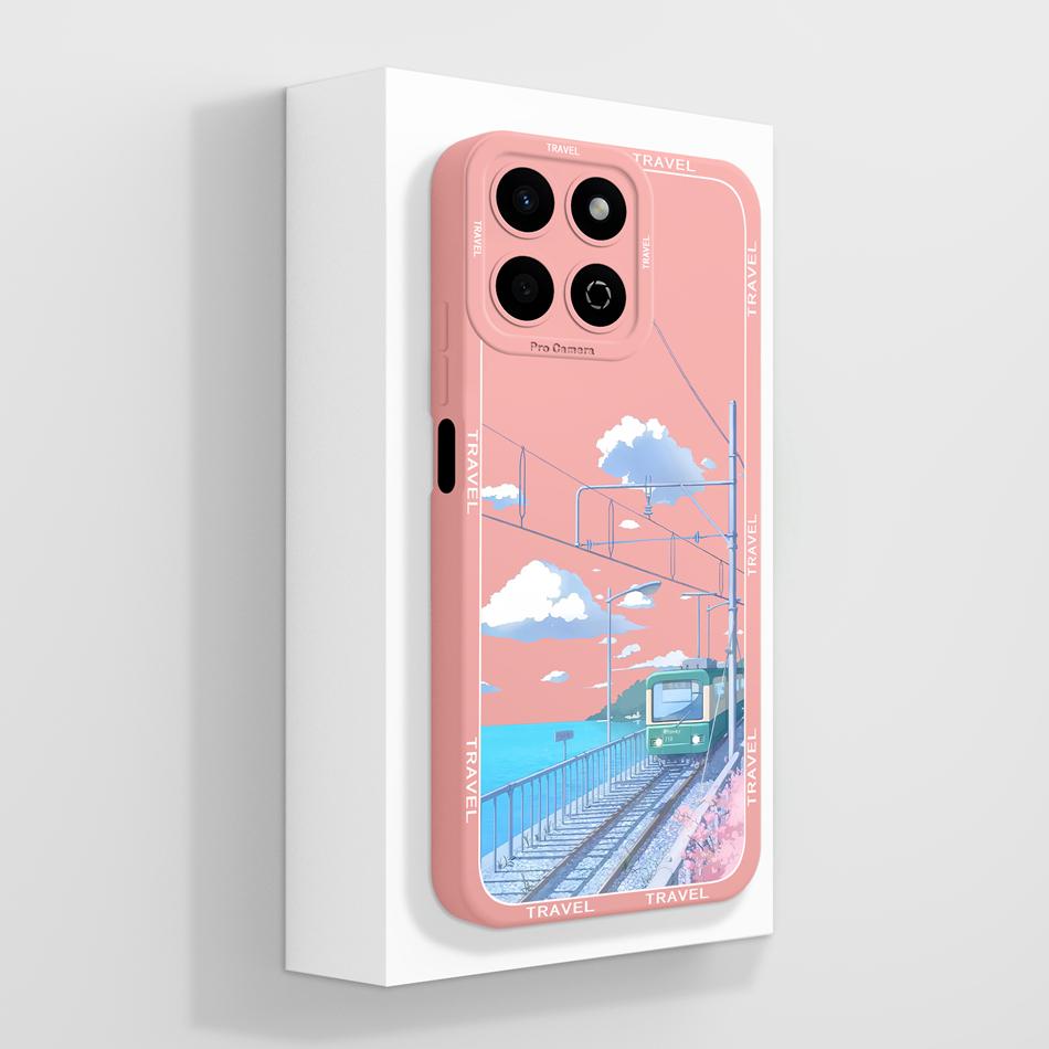 For Honor 200 Smart 5G Case Cute Panda Camera Protection Back Cover For Honor 200Smart Soft Liquid Silicone Phone Protectors