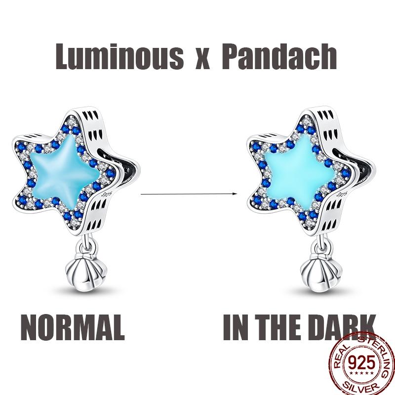 Luminous Firefly Star Moon Cherry Catcopper Pendant Beads 3Mm Diy For Women Exquisite Jewelry Making Gift