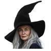 Folds Halloween Witch Hat Headgear Large Ruched Witch Hat Festivals Wizard Black Hat  Men