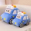30Cm Police Car Auto Taxi Ambulance Plush Pillow Stuffed Cute Blue Yellow White Traffic Transportation Plushie Man Gift