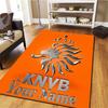 Knvb Wappen Benutzerdefinierter Name Teppich Teppich für Wohnzimmer Schlafzimmer Zuhause Sofa Dekoration Kinder Spielen Rutschfeste Fußmatte