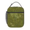 Grass Battlemat Insulated Lunch Bag for Women Children Leakproof Food Boxes Thermal Lunch Box Tote