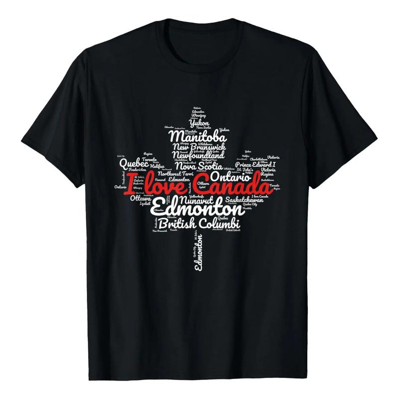 Camiseta ?i Love Canada?, ?canada Cities?, ?canada Day Maple S разноцветный
