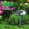 Confezione da 4 Repellenti Animali Ultrasuoni Solari 2025 Sensore di Movimento Esterno Deterrente per Gatti Cani Cervi Luce per Giardino meno