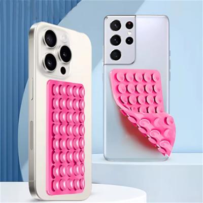 Dubbelzijdige siliconen zuignap voor mobiele telefoonbevestiging Zuignap met kleeflaag van siliconenrubber voor vaste houder