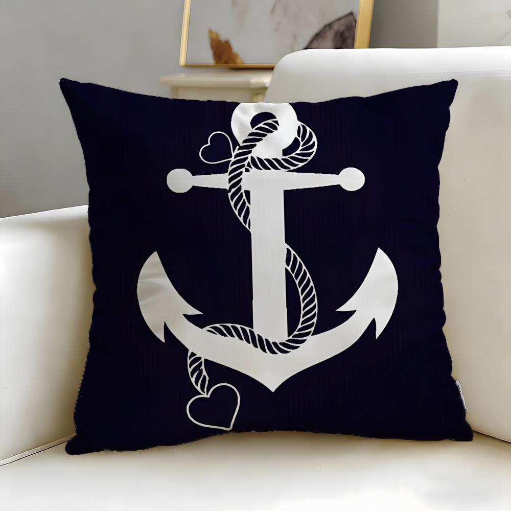 classic theme ocean sailor Cushion Cover Soft & Easy-Wash Pillow Case – Versatile for Couch, Bed, Travel and Office