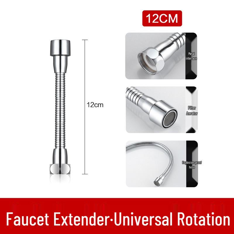 Universal Anti-Splash Faucet Extender & Swivel Adapter