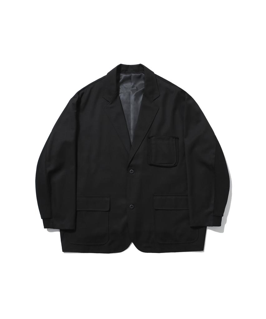 ANGLAN Mix Structured Blazer - Black