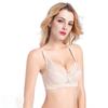 Sutien din dantelă Sutien ultra-subțire Subțire Respirabil Lenjerie subțire fără burete Adunați Sâni mari Doamne mici și mari Fără jante