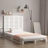 VidaXL Wall-mounted Headboard White 96x3x91.5 Cm Solid Pine Wood 824674
