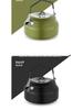 Portable Outdoor Camping Kettle: 304 Stainless Steel Teapot with Foldable Stove