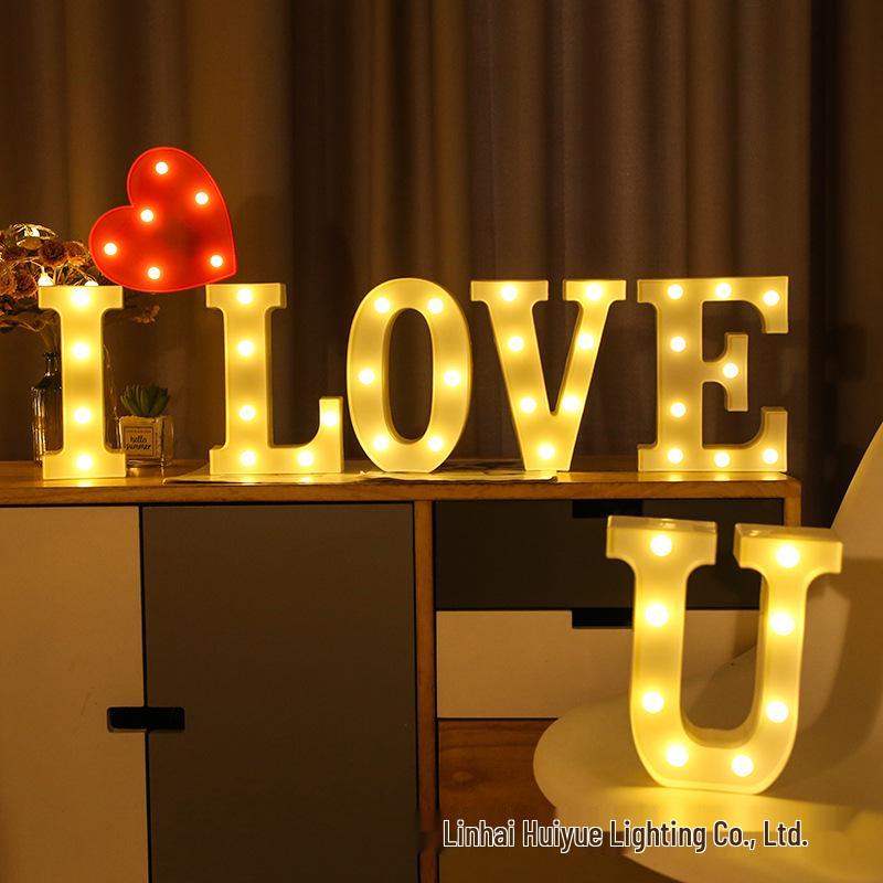 LED Alphabet Lights - Decorative Luminous Letters for Proposals, Confessions, Birthdays, and Parties