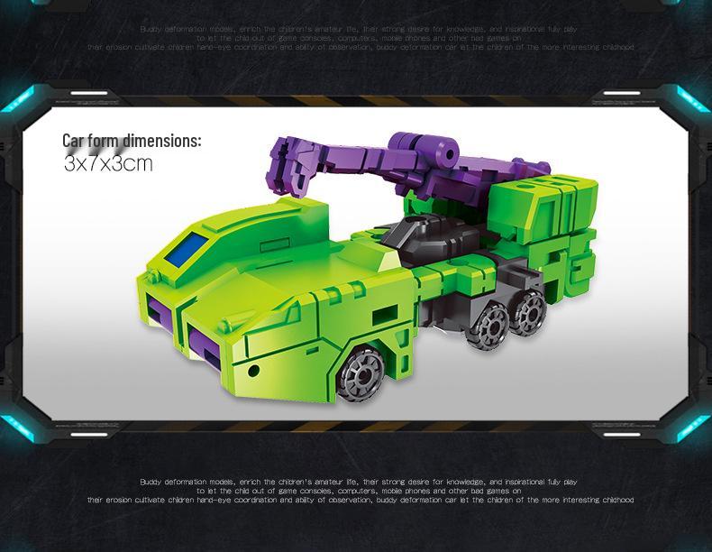 6-in-1 Transforming Construction Vehicle & Robot Toy for Kids
