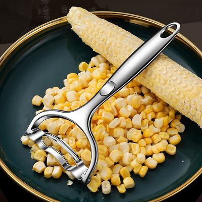 Stainless Steel Corn Stripper Knife Reusable Corns Threshing Peeling Tool Corn Peeler Separator Fruit Vegetable Kitchen Gadgets