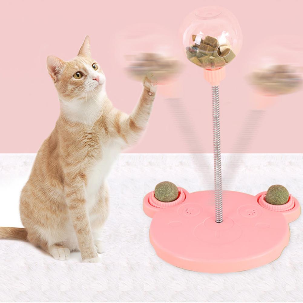 Cat Leaking Food Ball Wear Resist Kitten Interactive Feeder Funny Swing Feeder for Pet Treat Dispenser Accessories