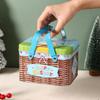 Iron Storage Tin Box with Cartoon Design and Handle for Cookies Candy Biscuits and Snacks with Moisture Resistant Tight Lid