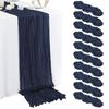 Bali Bohemian Crinkled Gauze Table Runner – Semi-transparent Twist, Festival Wedding Style.