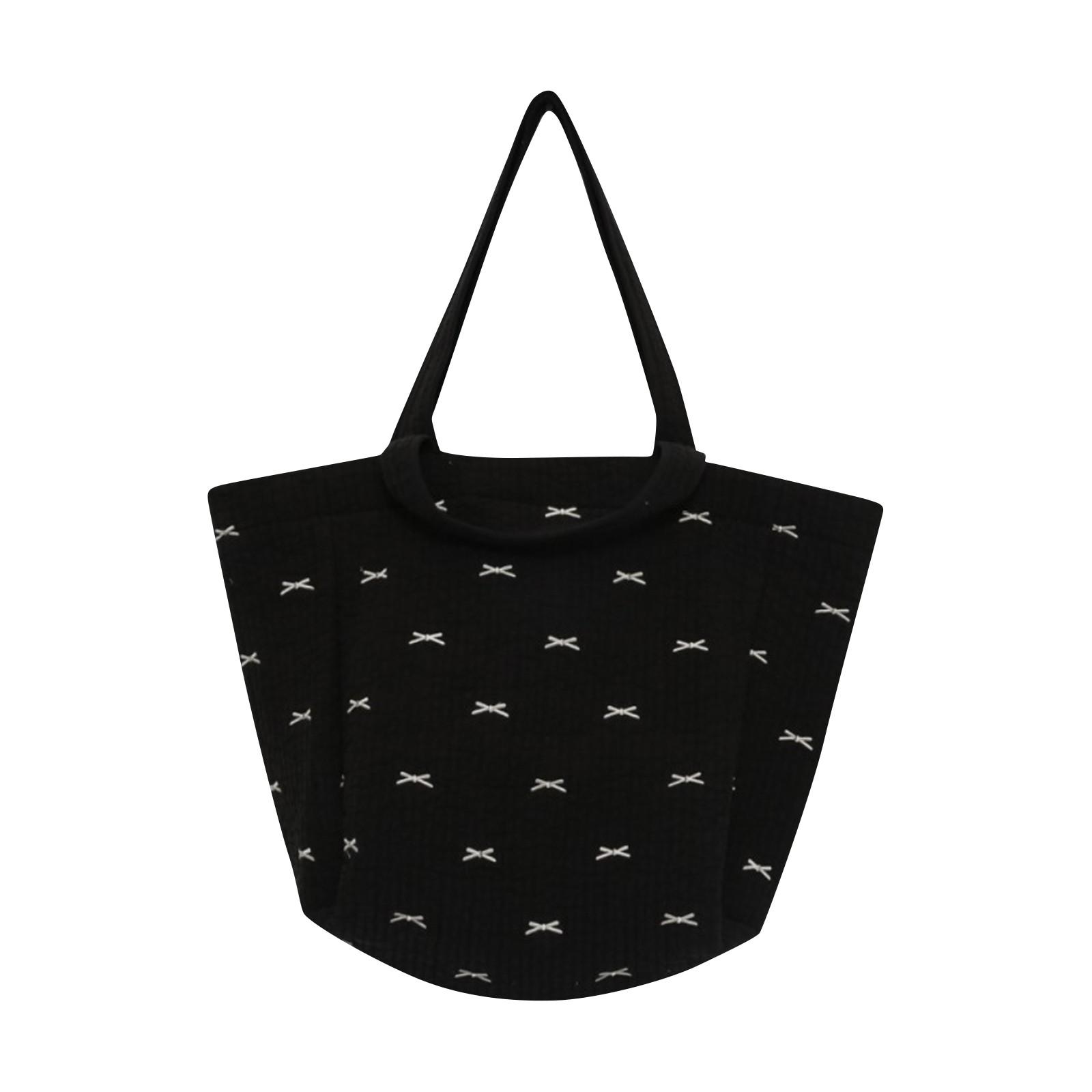 

Сумка для подгузников для женщин, сумка для хранения коляски, органайзер для подгузников, сумки, вышитая сумка для мам S чёрный