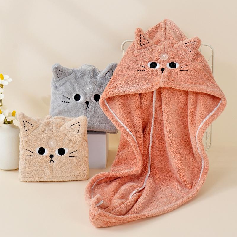 Embroidered Dry Hair Cap, Water Absorbing Shower Cap For The Head, Women'S Quick Drying Hair Care And Drying Tool.