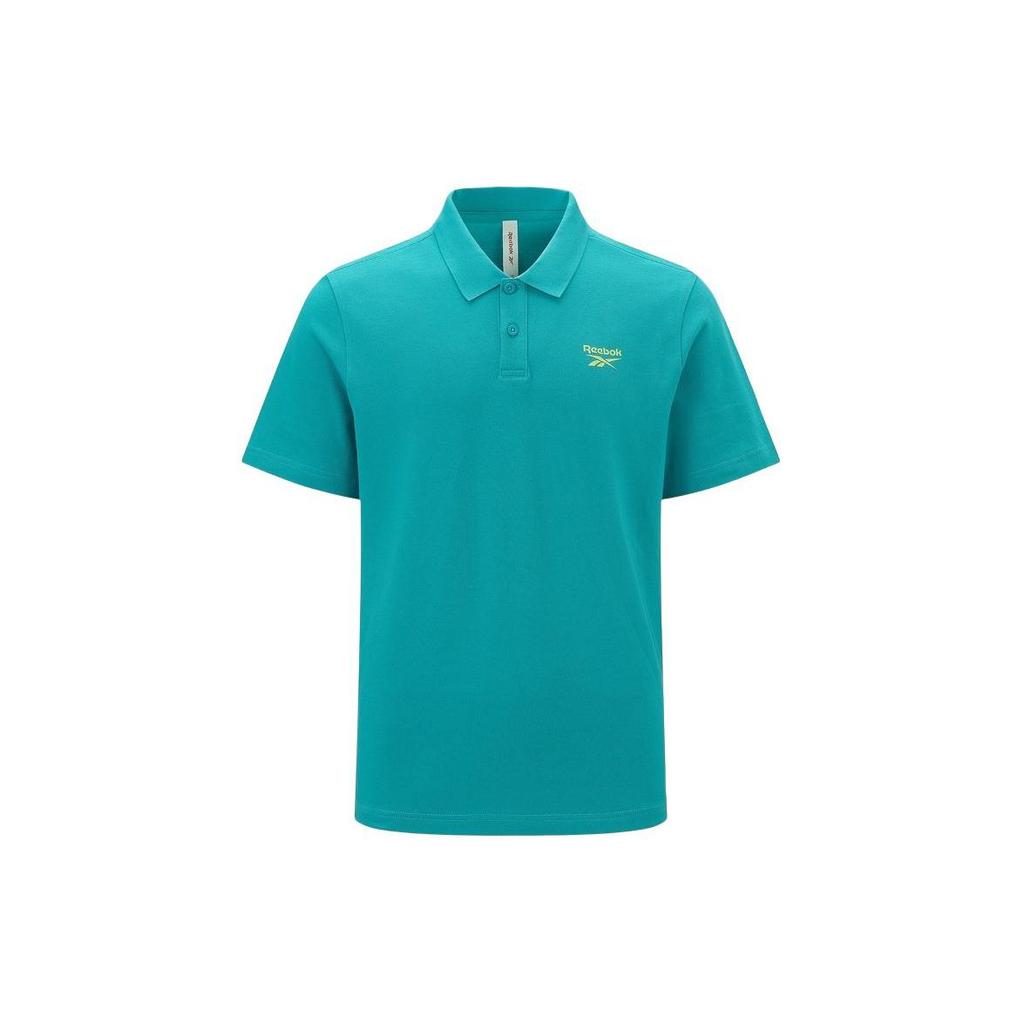 Reebok Solid Color Simple Fashion Trendy Comfortable Versatile Casual Breathable Polo Shirt Unisex Polo Shirts Blue 24SRM403UGB5