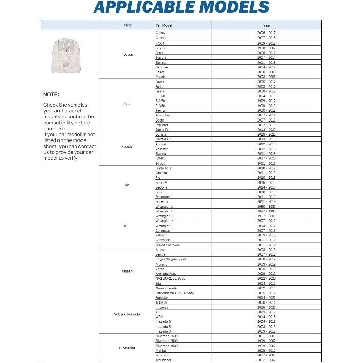 JOYTUTUS Rear View Mirror, Interior Rearview Mirror Kit, Anti-Glare, Universal Fit Type OEM Product Compatible With Toyota, Ford, Jeep, Hyundai, Kia,