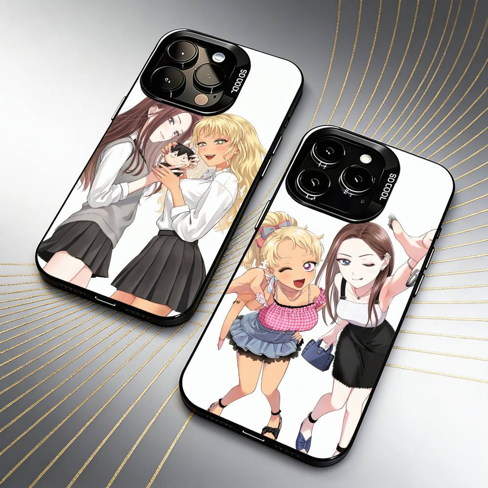 Anime O-Otaku Ni Y-Yasashii Gal Wa Inai Phone Case For iPhone 16 17 15 14 12 13 Pro Max Black Candy Matte Shockproof Cover