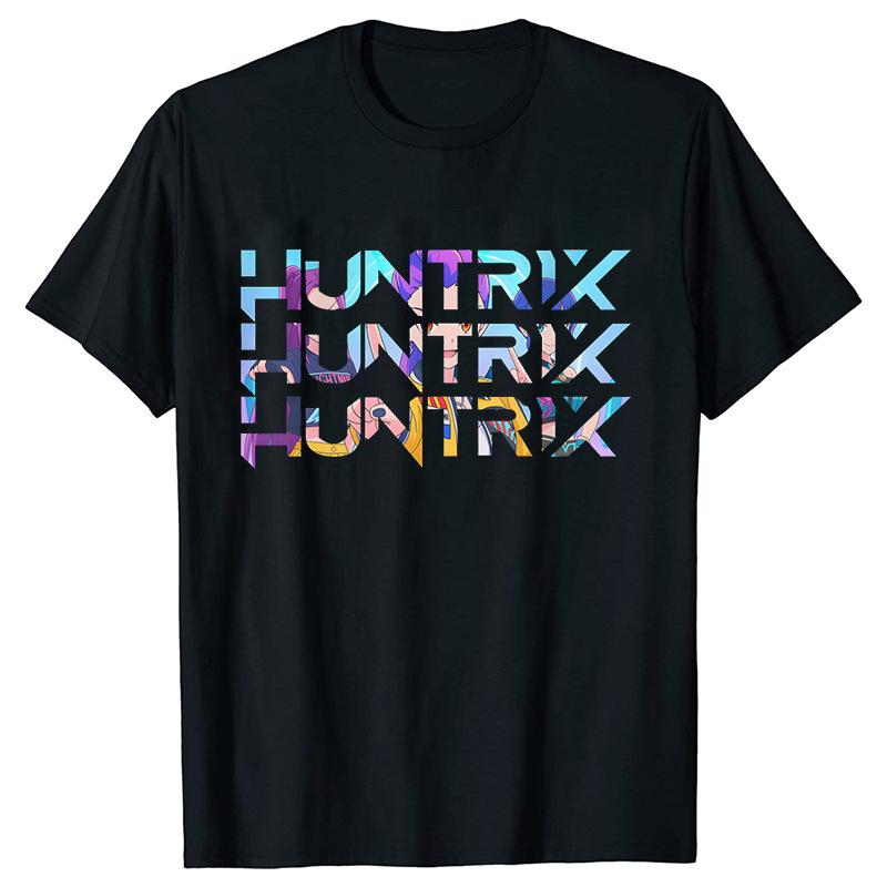 Kpop Huntrx Men's And Women's Short Sleeve T-shirt Unisex Tee Graphic Short Sleeve Shirt Unisex Men Women All-season
