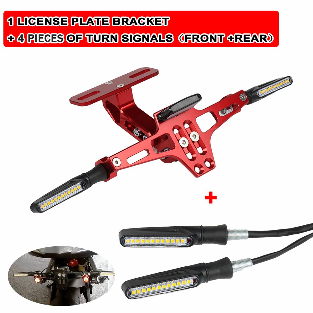 For Yamaha MT-07 MT-09 MT07 MT09 MT10 MT01 Motorcycle Accessories Rear License Plate Holder Bracket Turn Signal Lights Support