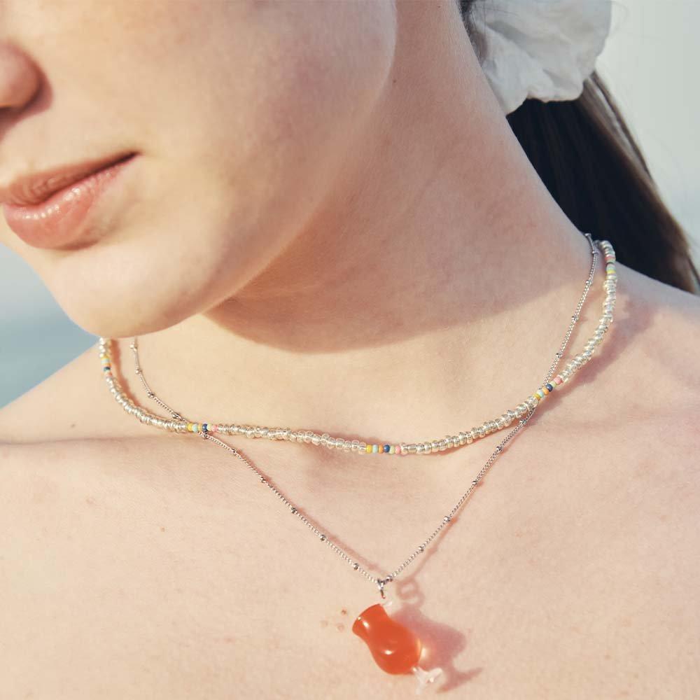 Penta Color Beads Necklace_Vh2336Ne022B